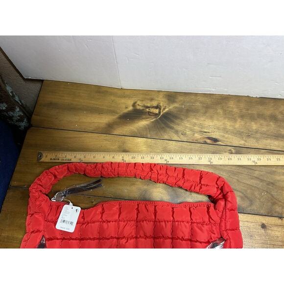 Free People Movement Quilted Carryall Bag Purse in Chef’s Kiss Red NWT - Picture 8 of 13